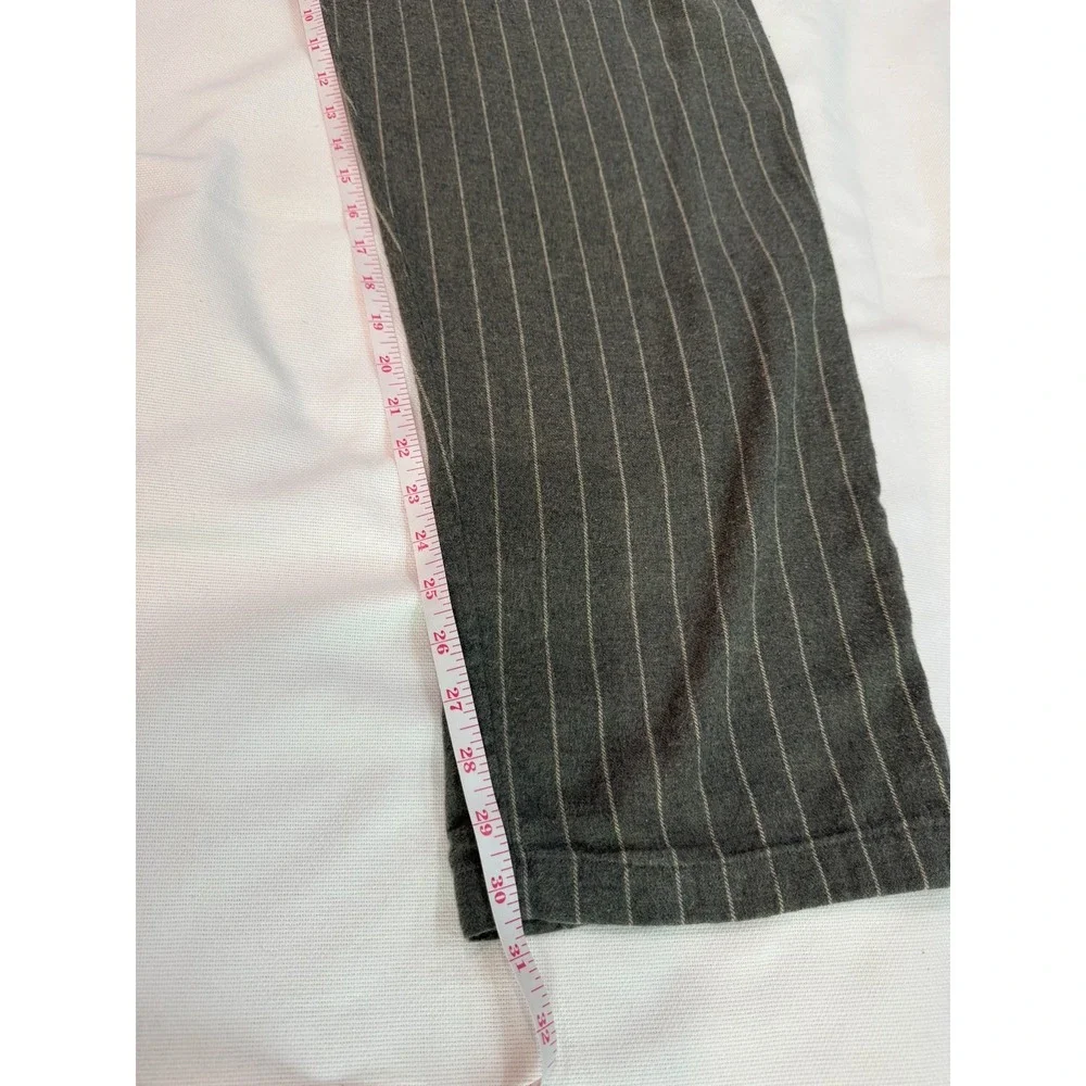 POLO RALPH LAUREN Mens Lounge Pants Sleepwear Charcoal Gray Pinstripe L